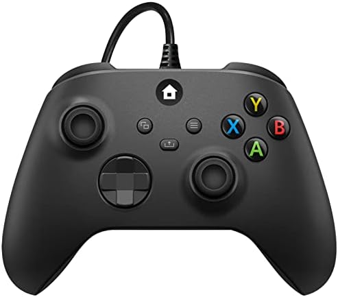 Жичен контролер MINSWC за Xbox One/Xbox Series X|S, Жичен контролер Xbox One Работи с Xbox One и Windows 10/11, черен