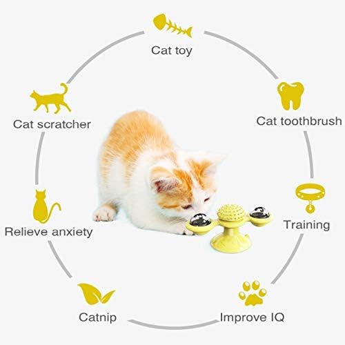 XTYZIL Cat Toy ZQ Играчка за домашни любимци, Въртяща маса за котки, Забавна Играчка за котки, Царапающая драскотини (Цвят: зелен)