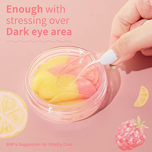 Маска за лице-лепенки SNP Dual Pop под очите, Маска за очи и средства за грижа за Подути очи, Подобряване