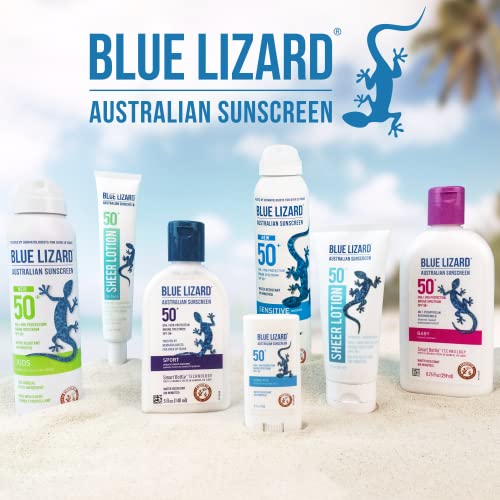 Прозрачен лосион за тяло Blue Lizard Australian Sunscreen Чисто, SPF 50+ 3 грама.