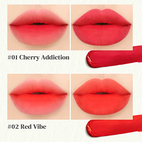Bouquet Garni Blursome Velvet Lip Tint Cherry Addiction - Устойчив Водоустойчив корейски грим за устни Козметични средства