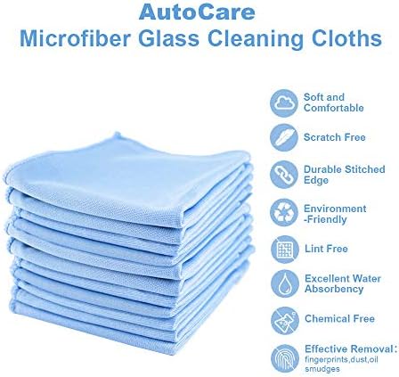 Кърпички за почистване на стъкло от микрофибър за грижа за автомобила, кърпа за Прозорци, Огледала, Предното стъкло на