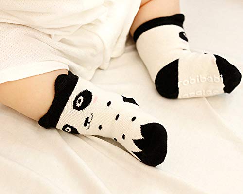 6 Чифта Унисекс за бебета и малки деца, Нескользящие Чорапи с Нескользящим изземване, без показване на 12-24 месеца