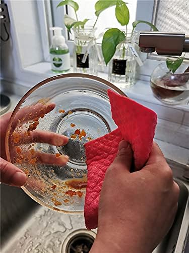 Шведски Кърпички за миене на съдове BVR [Целлюлозная гъба] - Опаковка от 10 Многократно Кърпи за ръце за кухня,