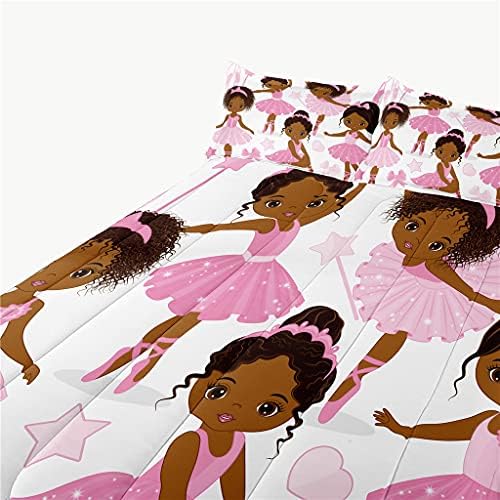 Комплекти Спално бельо SIRDO Twin за момичета, Комплект Магически Одеяла за афроамериканской Черна Момичета,