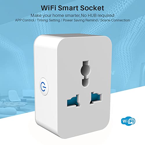 Smart Plug, 250, WiFi, Bluetooth Синхронизация на Интелектуална Изход, Съвместим с Алекса Google Home богат на функции