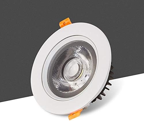 OKLUCK Ултратънък COB LED-вградени Регулируеми лампата на Тавана Прожектор Супер Ярък Антибликовый Интегриран