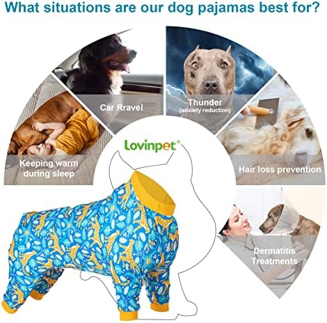 Пижами за американския стаффордширского териер LovinPet - Пижами за кучета, Удобна Материя, Ярък Леопардовый принт, Пижами