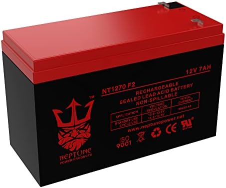 Батерия Neptune за заместване на хранене Sonic PS-1270 SLA-12 v 7 AH. Терминал 250 F2 - 4 опаковки, доставка на FedEx в продължение