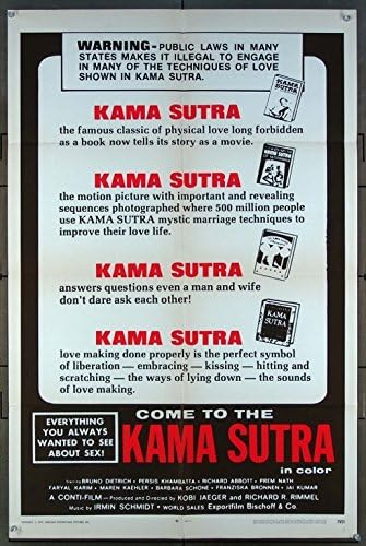 Кама сутра '71 (1971) Плакат на филма 27х41 изградена Филм на режисьора КОБЕ ЯГЕРА