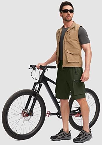 Bikewa Мъжки къси Панталони за планински Велосипеди с 3D подплата Свободно намаляване на МТБ Колоездене Колоездене