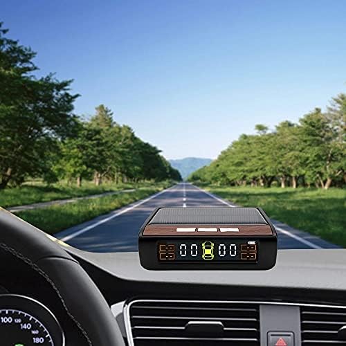 WYKDD Автомобили ГУМИТЕ, Система за контрол на налягането в гумите Автоматично сот Монитор Цифров LCD дисплей Слънчева Енергия