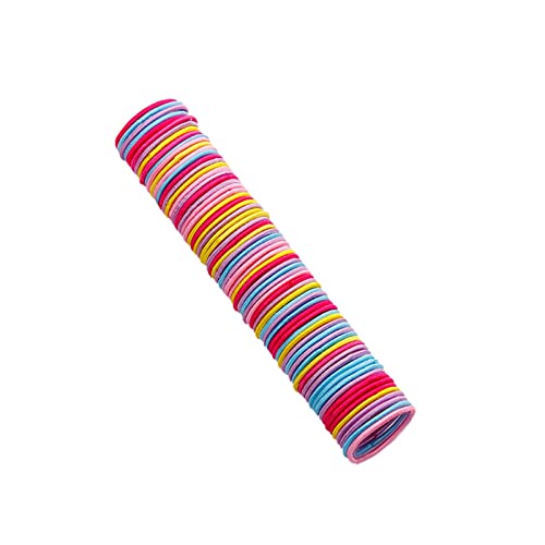 Детски гумени ленти за коса за момичета, многоцветни малки гумени ленти за коса, без гънки, притежател на cauda