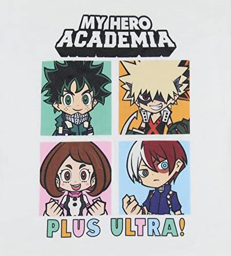 Тениска за момичета My Hero Academia Plus Ultra! Детска Тениска с Мрежа герои Deku Bakugo Shoto Todoroki Tee
