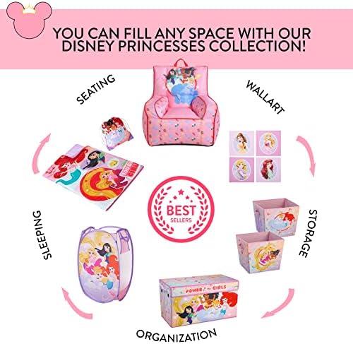 Декоративна възглавница Disney Princess, Комплект от 2 теми, Розова