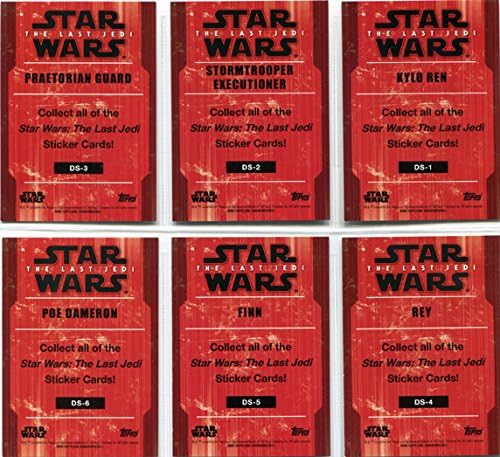 Комплект Печат на Етикети Междузвездни войни: Последният Джедай, 6 Карти за преследването