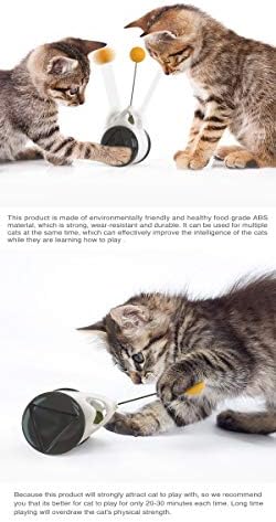 SUADTSD Cat Toy Chaser, Играчки за котки, Интерактивни Играчки за Люлка на Котки, 180-Градусная Балансирана Играчка