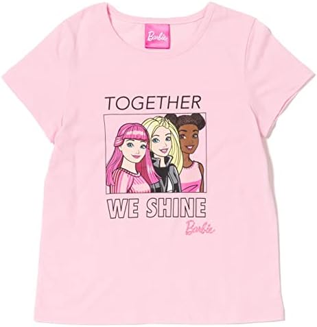 Руното Hoody с качулка за момичета Барби с цип, Графична Риза и Гамаши, Комплект дрехи от 3 теми от Малко дете до