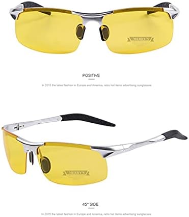 AZBUY Очила за Нощно виждане за шофиране, Очила с Антирефлексно покритие, Поляризирани UV400, Слънчеви Очила