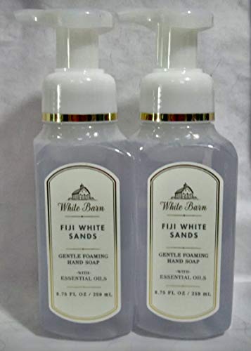 Сапун за вана и тяло Fiji White Sands Soap, 8,75 унция, Опаковки от 2-те сапуни за ръце с меки пенящимся аромат на Бял пясък,