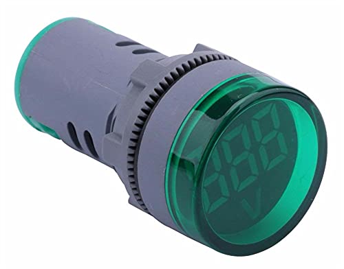 PCGV Led Дисплей Мини Цифров Волтметър ac 80-500 В М напрежение Тестер Волта Монитор Светлинна Лента (Цвят: зелен)