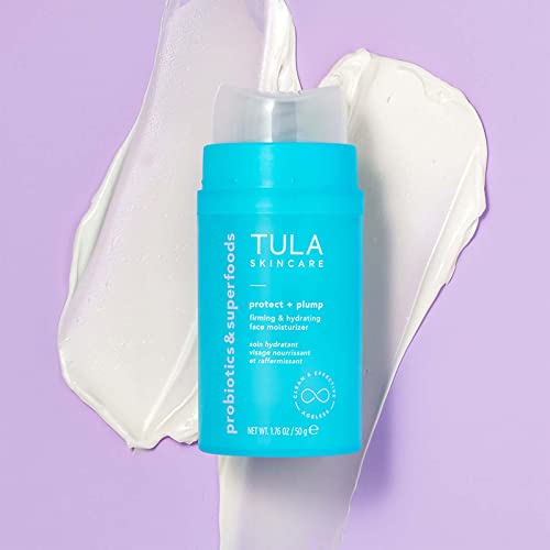 Хидратиращ крем за лице TULA Skin Care Protect + Plump Стягане и хидратиране | Грижа за кожата -Първият Ежедневен неостаряваща