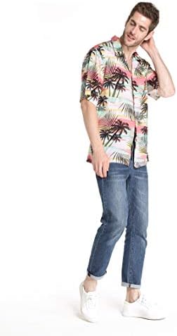 Подходяща Семейна Хавайски облекло Luau за Мъже И Жени За Момичета и Момчета Неоново Розов цвят, на Залез слънце