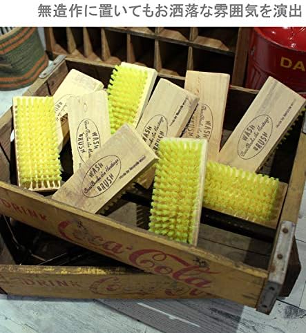 Дървена Четка TOSSDICE Lisa Лаймово-Жълт 15,5 x 6 x 4 см За ръчно ПРАНЕ TDSM-BR-LY