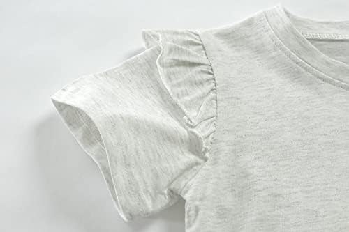 DDSOL/ Тениска с Бъни за малки Момичета, Ризи с къси ръкави и Набори, Детски Ризи, Връхни Дрехи