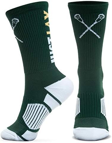 Плетени чорапи за лакросса ChalkTalkSPORTS Атлетик до средата на прасците | Just Lax | Младежки и Възрастни размери