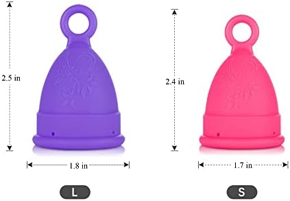 Менструални чаши ViiNA с Пръстен - за Многократна употреба, Меки, От медицински силикон, Менструални чаши цвят