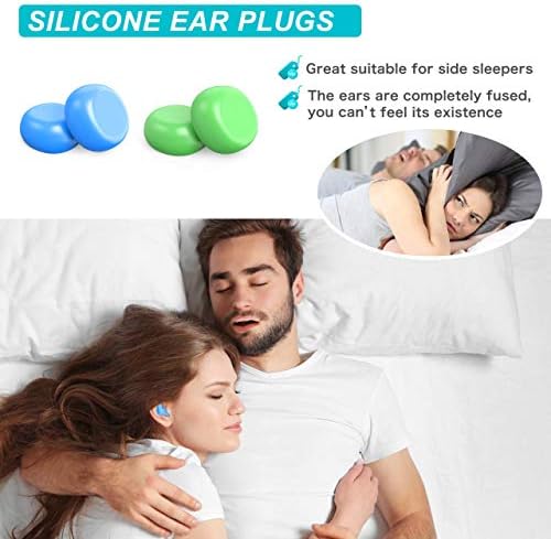 [Ново] Mavoslg Восъчни тапи за уши за сън - 48 силиконови восъчни берушей за сън и спускане, комплект Value Pack – Оригинални
