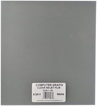 Взривяване на филм Computer Grafix – 11 x 17 инча, бистра, опаковка от 50 филм за печат за създаване на потребителски