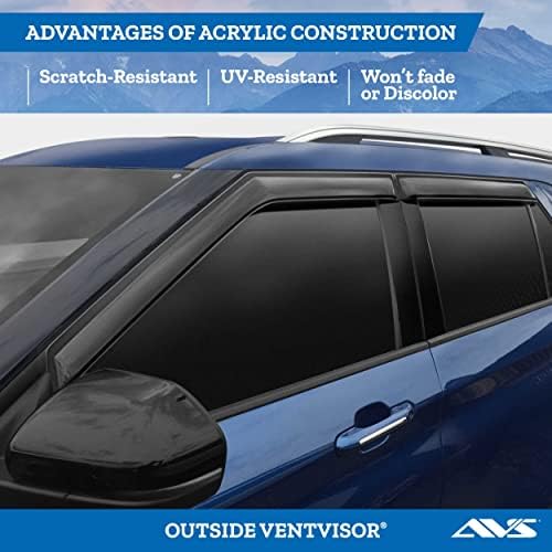 Автоматична вентилационна (противовакуумна) канална козирка [AVS] За външно закрепване | 2007-2018 Jeep Wrangler