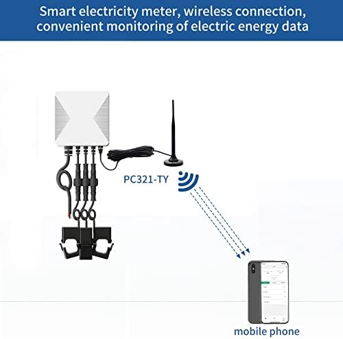 WiFi 3-Фазно Клещевой М, Умен Домашен Енергиен Монитор с 3 Датчици за ниво на веригата 120A | Vue - Монитор на електроенергия