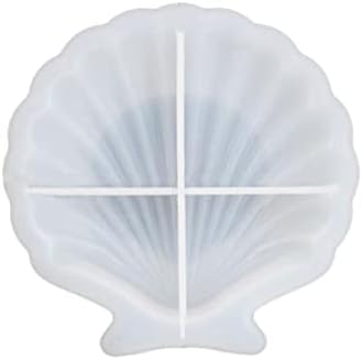 Houchu Shell Мухъл САМ Занаяти Тава За Съхранение на Бижута Силиконова Глина Епоксидни Форма За Сапун (Обвивка)
