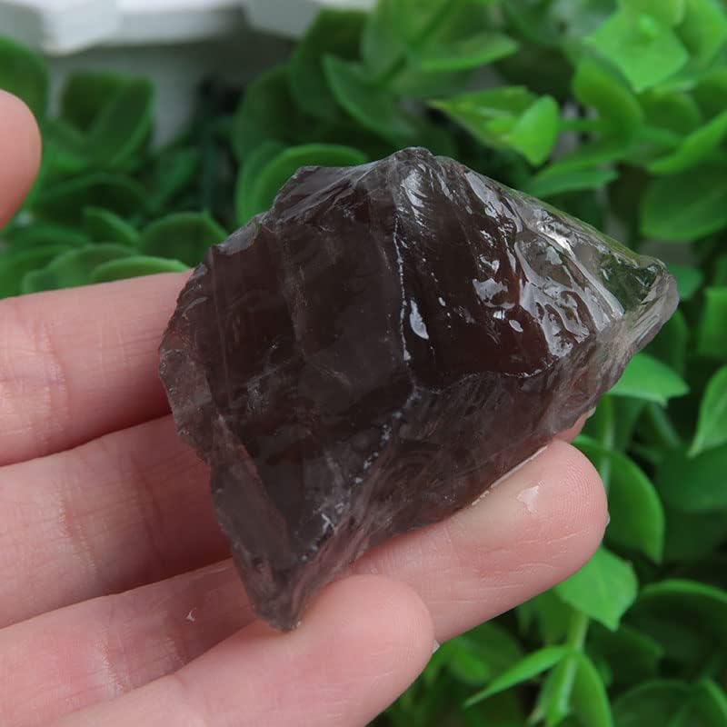 Acxico 2 елемента 100 грама Естествени Необработени Опушен кварц (Необработен Скъпоценен камък Smokey Crystal Rock)