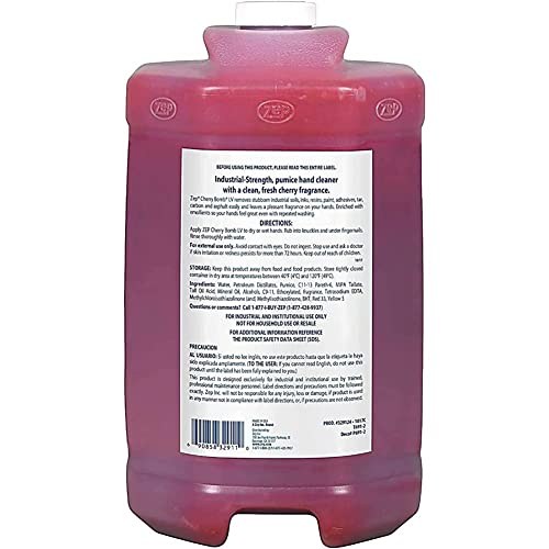 Препарат за измиване на ръцете Zep Cherry Bomb - 1 Галон (в опаковка 4 броя) 95124 - Премахва устойчивите промишлени замърсители,