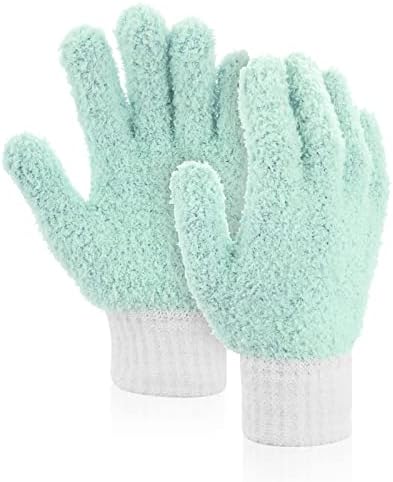 WLL HY Ръкавици За Избърсване на Прах от Микрофибър Пере Многократно Почистване Ръкавици без пръсти и Ръкавици от