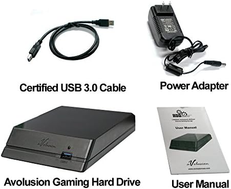 Външен твърд диск Avolusion HDDGear 3 TB (3000 GB) и USB 3.0 за игрови конзоли Xbox (предназначен за Xbox One, предварително
