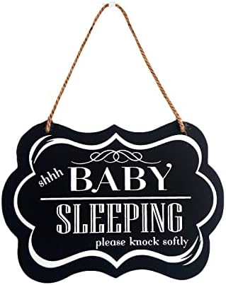 CAKIROTS Детска Спящата Знак шшшт, СКЪПА ЗАСПАЛ, моля те, тихо докоснете Декор Входната врата Подарък За Новородено
