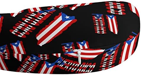 Карта Флаг Пуерто Рико Възглавница Memory Foam Пътна Възглавница за Врата U-Образна форма за Подкрепа на главата и врата