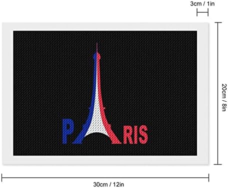 Флаг на Франция-Айфеловата Кула Диамантена Живопис Комплекти 5D направи си САМ Пълна Тренировка Планински Кристал