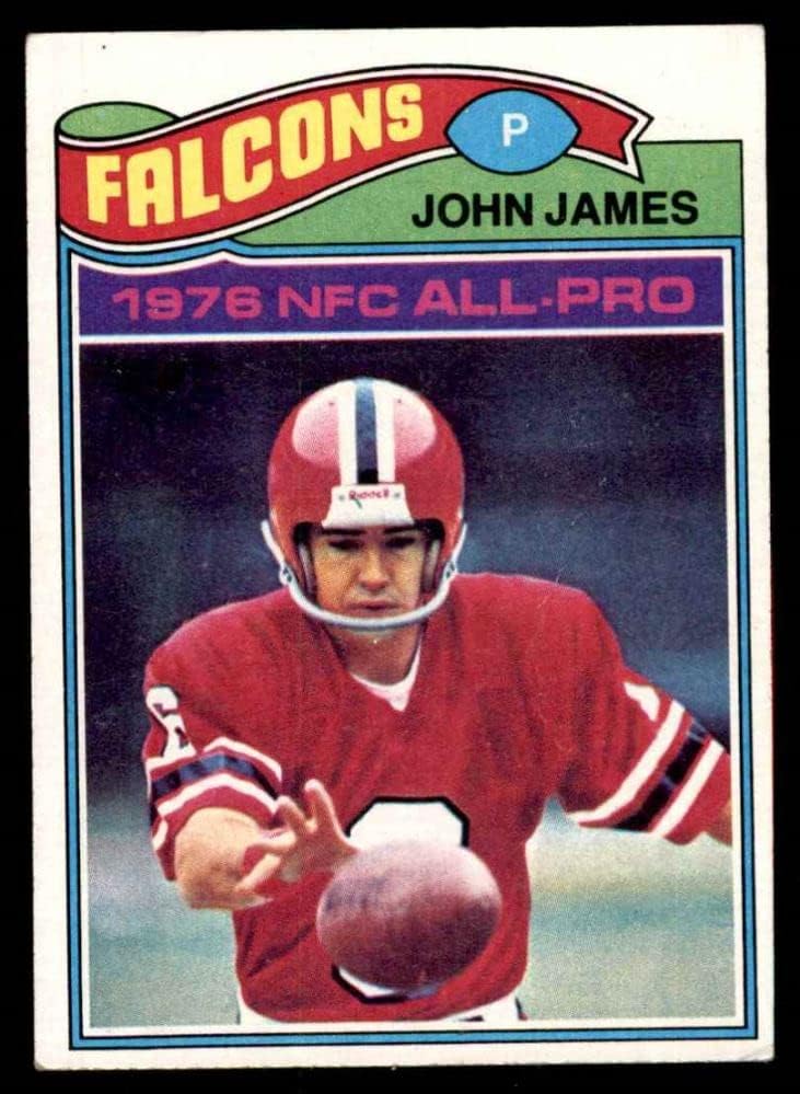 1977 Topps 120 Джон Джеймс Атланта Фэлконс (Футболна карта) VG Фэлконс Флорида