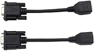 ZUYOOK Adapter-удължителен кабел RS232 DB9 към RJ-45 Конектор DB9 с 9-пинов сериен порт за свързване към кабел RJ-45, конзола