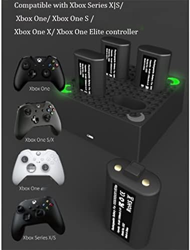 4 опаковки батерии за контролера на Xbox One/Xbox Series X|S 1200 mah батерия за контролера на Xbox One с Зареждащата станция
