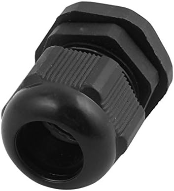 Aexit PG16 10-14 мм Аудио и Видео Аксесоари 22 мм Резба на Пластмасови Водоустойчив Cable Вводы Съединители и Адаптери Щепсел Черен