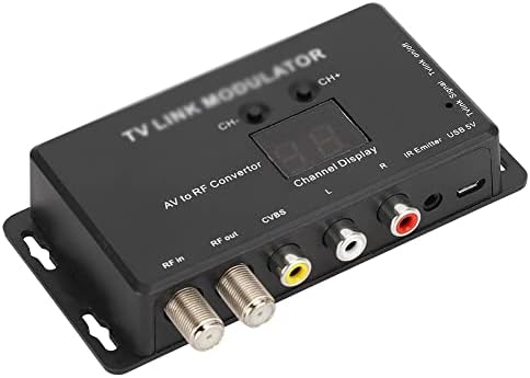 ZSEDP UHF TV Link Модулатор на AV-Радиочестотни Конвертор IR удължител с 21-канальным дисплей PAL/NTSC Допълнително