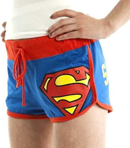 Къси панталони за момичета Юниорок от Биомира DC Comics Плячка Shorts - X-Large - Супермен