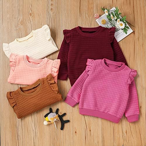 PATPAT/ Свитшоты за малки момичета, Пуловери, Ризи с кръгло деколте, Есенни и Зимни Блузи с дълъг ръкав и Набори от
